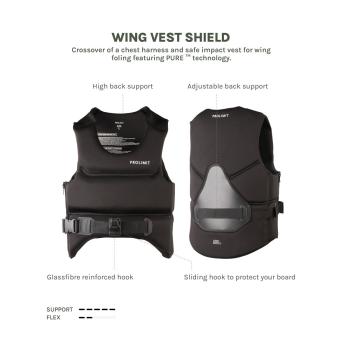 Prolimit Wingfoil Shield Harness Vest - Black
