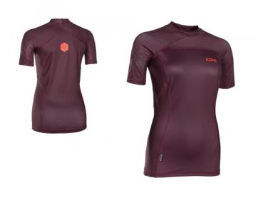 ION Rashguard Women SS - Wine Red